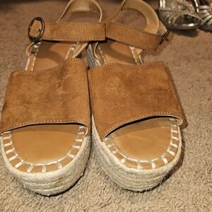 Universal Thread Brown Suede Wedges